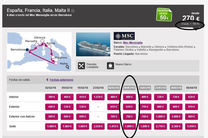 Crucero med.