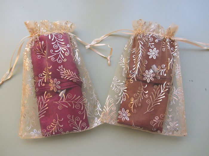 Joyeros en bolsa organza