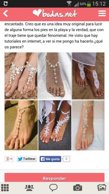 Zandalias para bodas en la playa. - 7