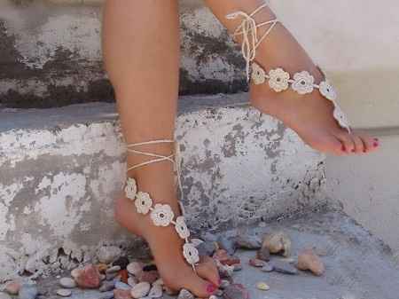 Zandalias para bodas en la playa. - 2