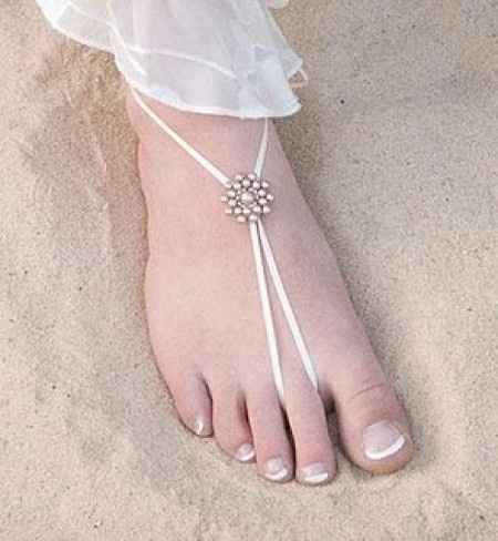 Zandalias para bodas en la playa. - 6