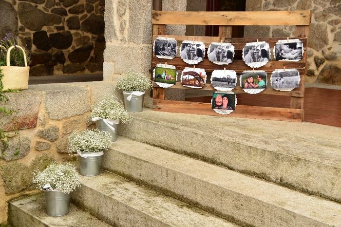 Palets con fotos preboda