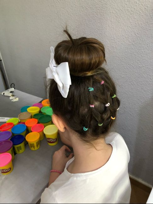 prueba  de peinado de mi Niña - 2