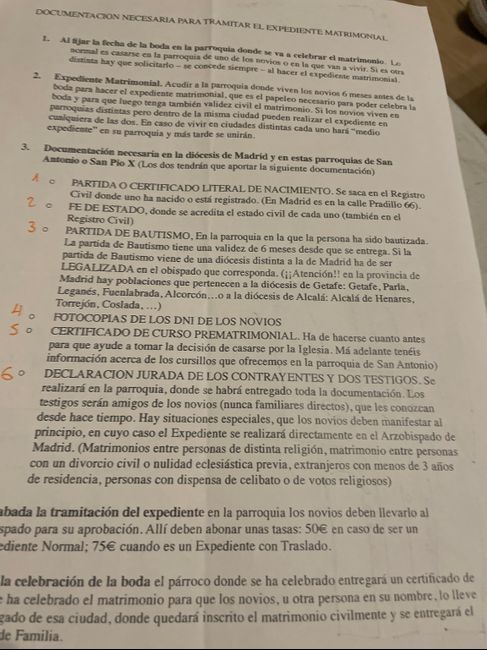 Documentacion para bodas religiosas 1