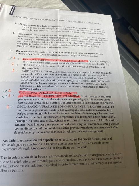 Papeleo de iglesia 1
