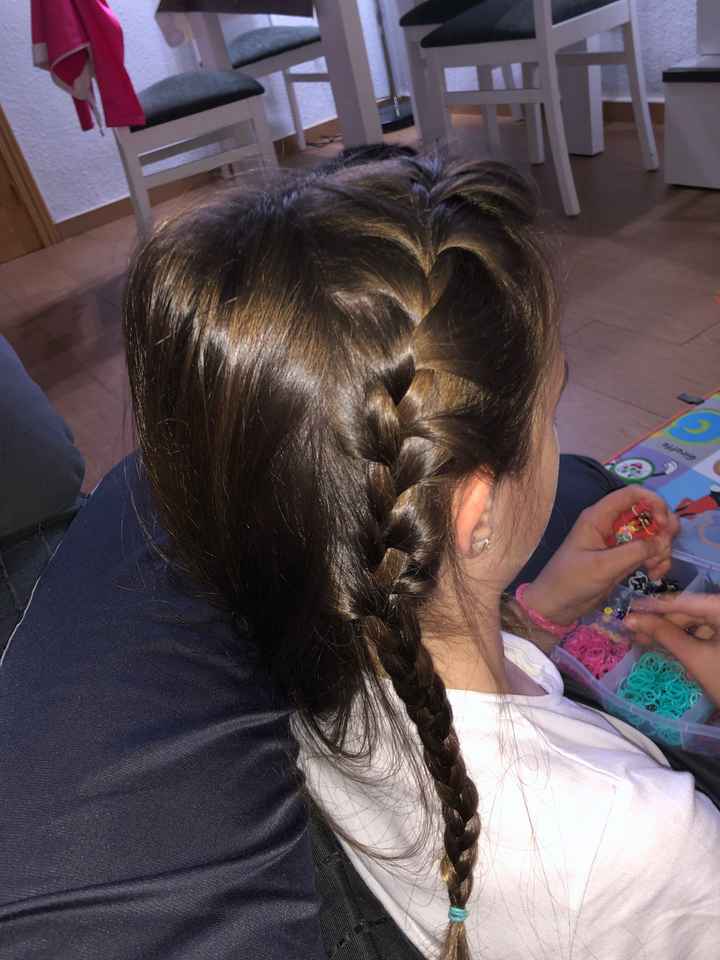 prueba  de peinado de mi Niña - 1
