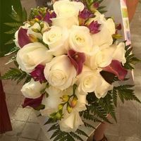 Ramo de novia rosas blancas