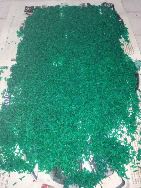 Teñir arroz con papel pinocho! - 2