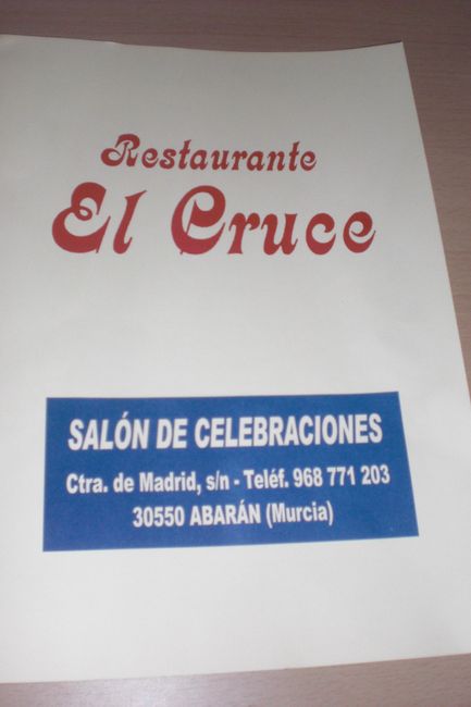 restaurante de la boda