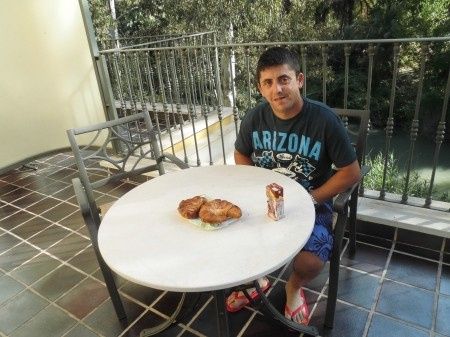 la terraza de la habitacion