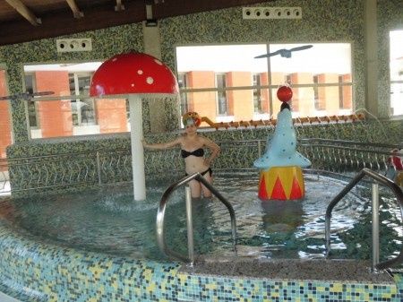en el balneario