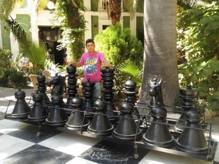 en el jardin del balneario