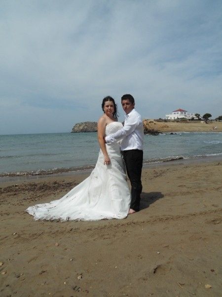 postboda en la playa
