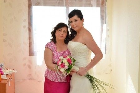 con mi madre q guapa