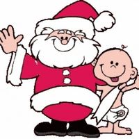 papa noel y niño