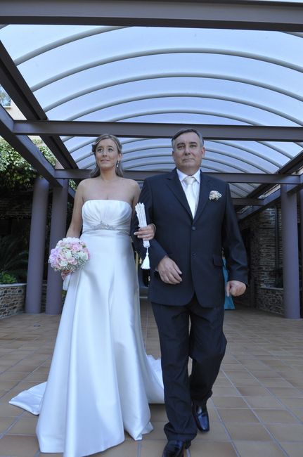 Con mi padre antes del gran momento