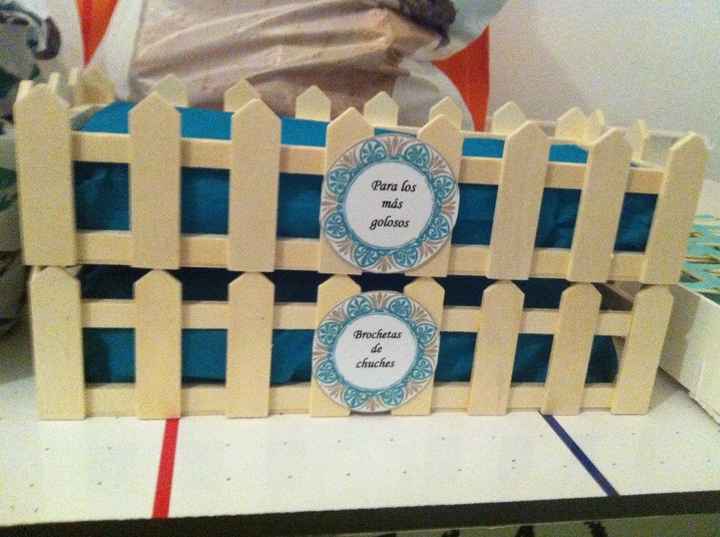 Para pinchar las brochetas de chuches 