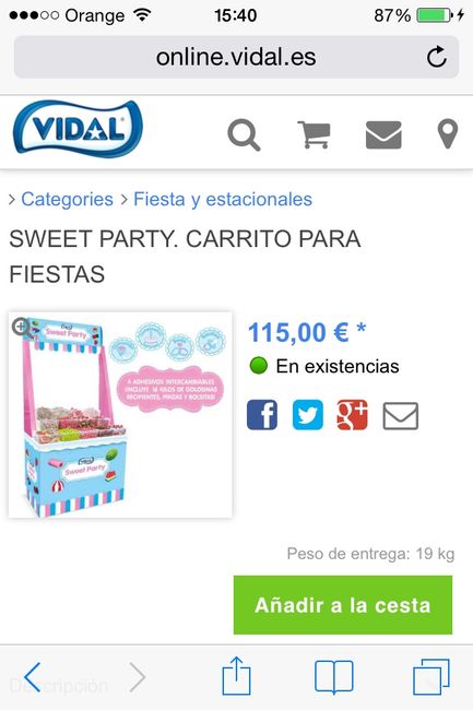 Una mesa de dulces... - 1