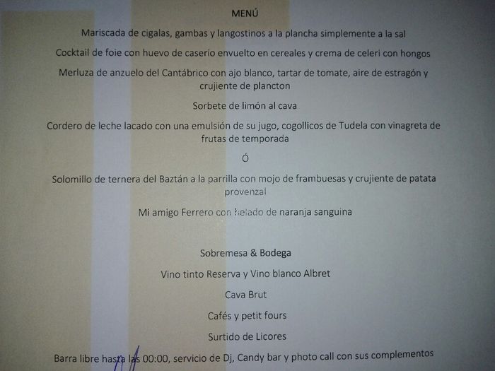  Nuestro Menu, la comida gran protagonista. - 3