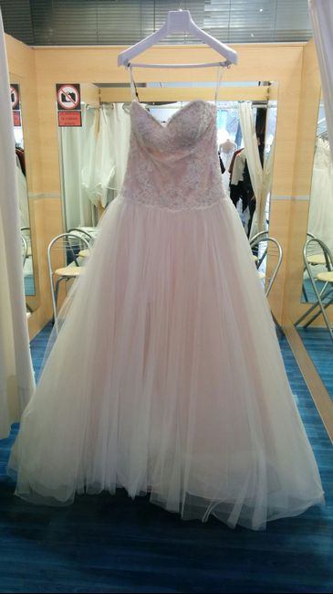 Mi vestido de novia rosa pastel
