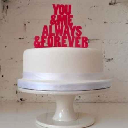 Letras -  tarta de boda