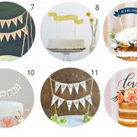 Adornos de tartas de boda