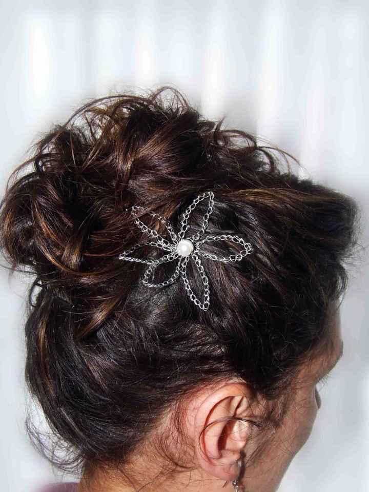 Tocado para trenza al lado - 4