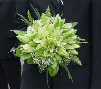 Ramos de novia en tonos verdes - 4