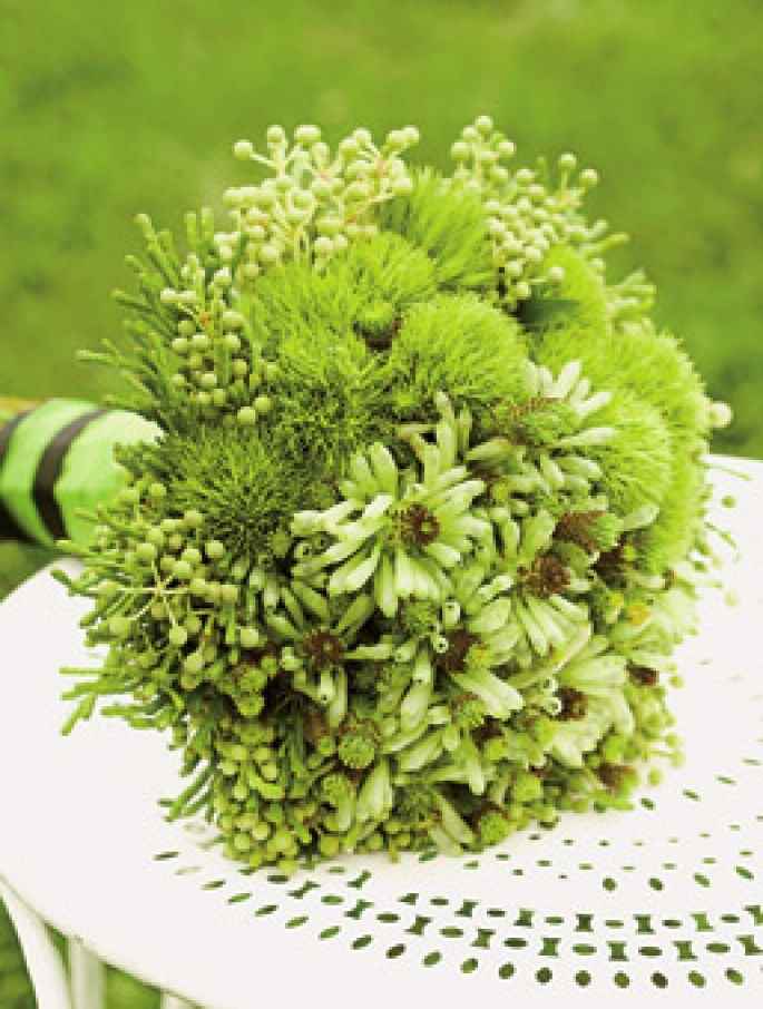 Ramos de novia en tonos verdes - 5