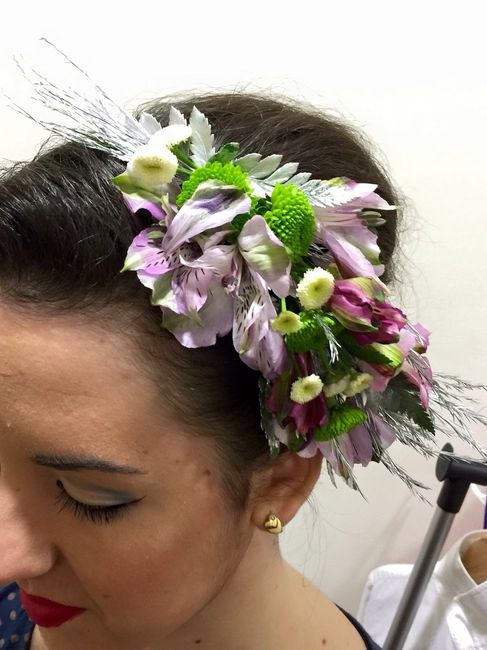 Flores en el pelo - 8