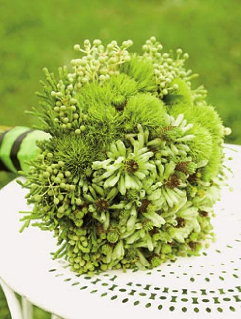 Ramos de novia en tonos verdes - 5
