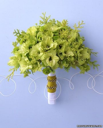 Ramos de novia en tonos verdes - 8