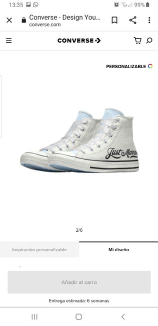 Zapatillas para el día de mi boda. 2