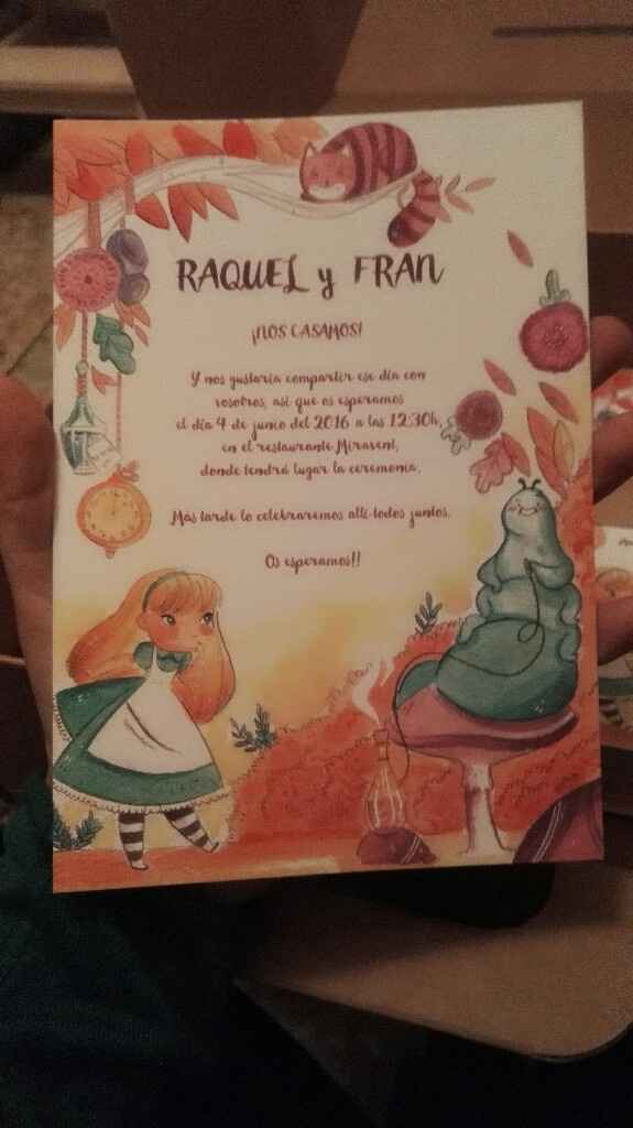 El texto de la invitacion - 1