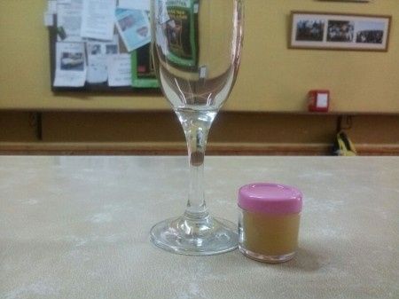 comparado con una copa