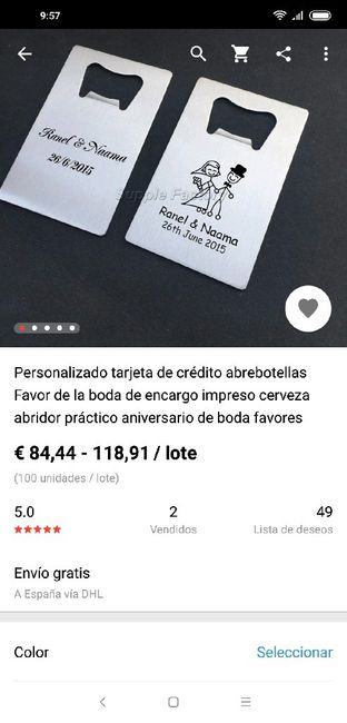 Detalles invitados baratos Aliexpress ii parte - 11