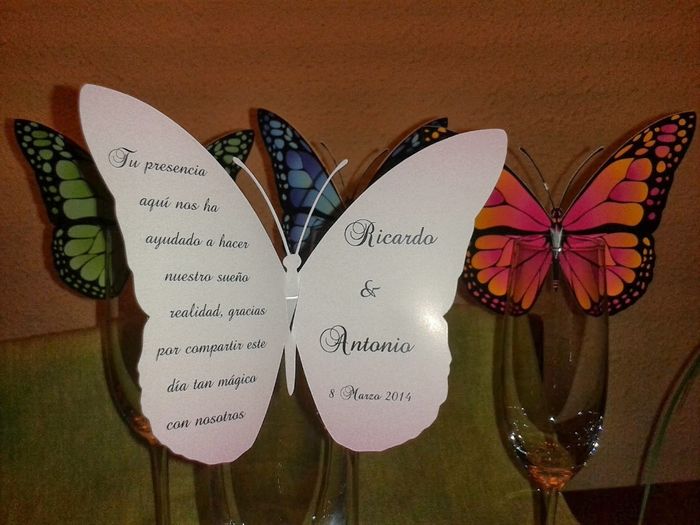 mariposa agradecimiento