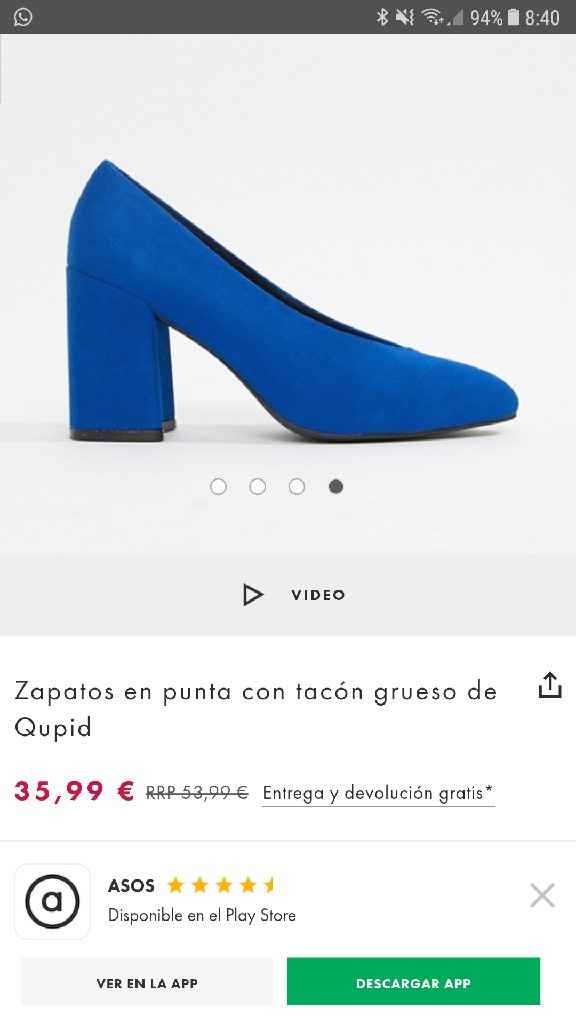 Zapatos azules cómodos - 1