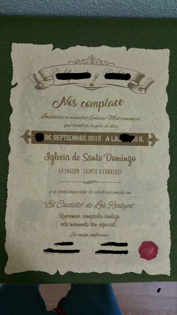 Invitaciones y sellos lacre - 1
