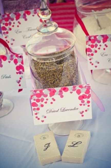 Confeti bar con flores