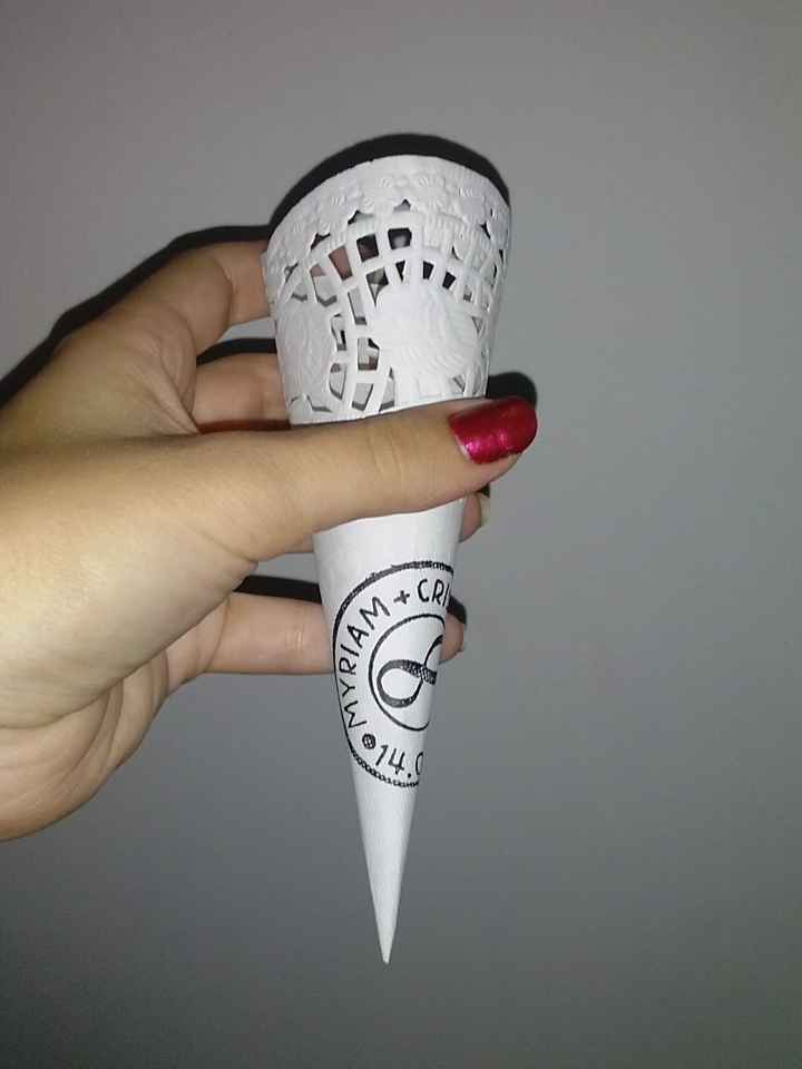 Cono con blonda