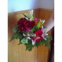 Ramo de liliums, gerberas, rosas y paniculata