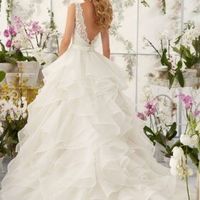 Parte de atra de vestido de novia