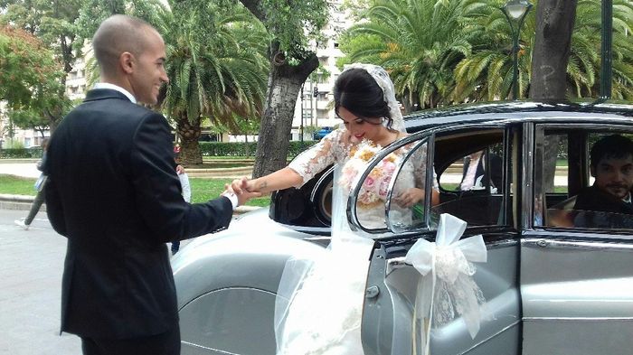 ¿verse en el altar o verse al salir del coche? - 2