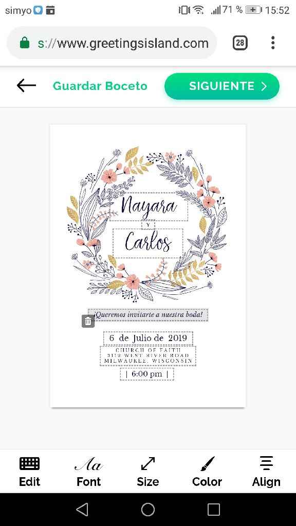 Plantillas invitaciones - 1