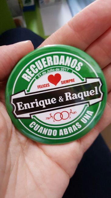 Nuestros detalles para los invitados. abridores/espejos - 2