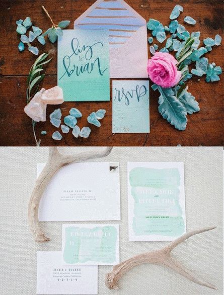Ideas para una boda en mint  - 15