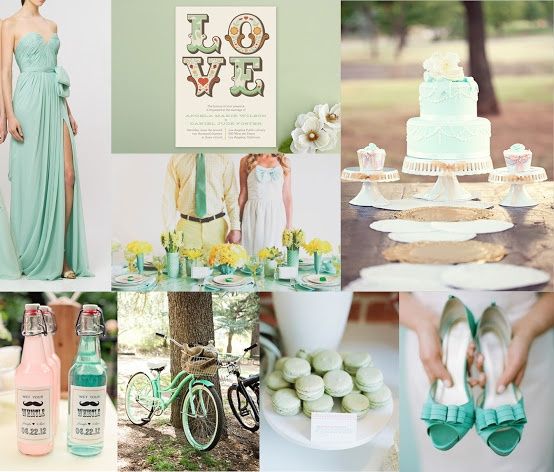 Ideas para una boda en mint  - 16