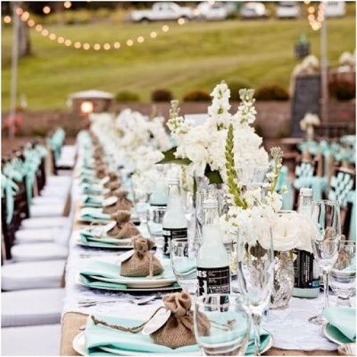 Ideas para una boda en mint  - 17