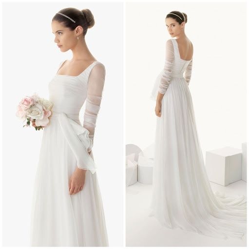Vota por tu vestido preferido con escote con mangas! - 1